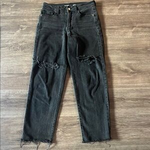 Old Navy Black O.G. Straight Leg Jeans